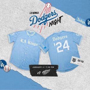 LA Kings Dodgers Night Jersey SGA 1/4/24 Adult Size XL - LIMITED - Brand New